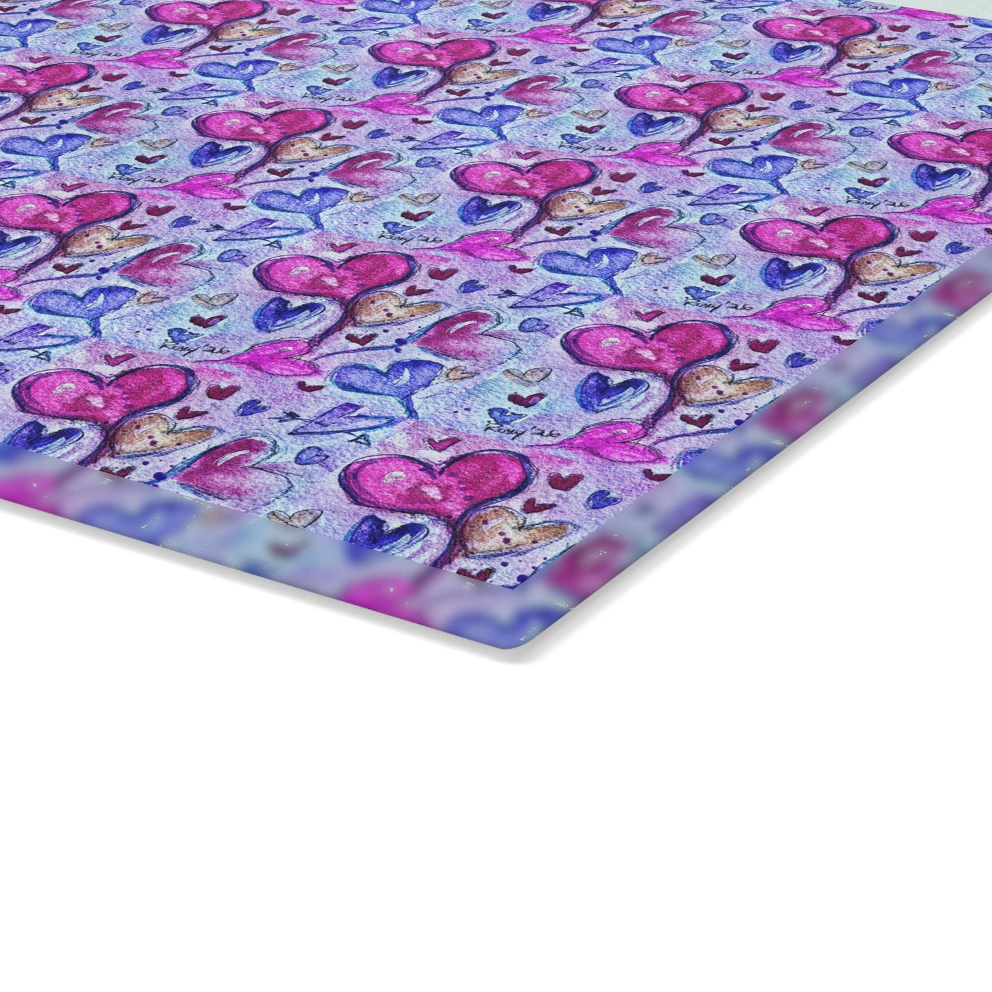 Cutting Board-Floating Hearts Parade-Valentine's Day