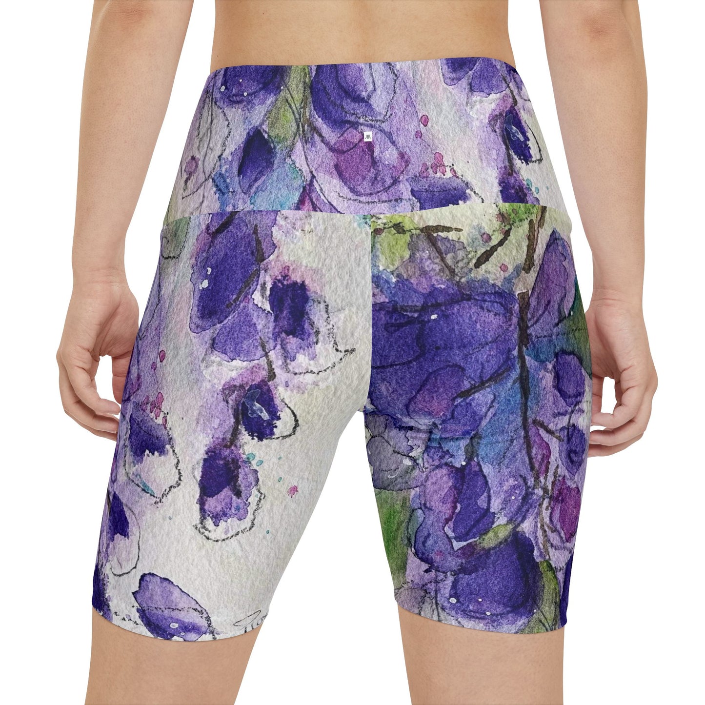 Women's Workout Shorts - Purple Wisteria