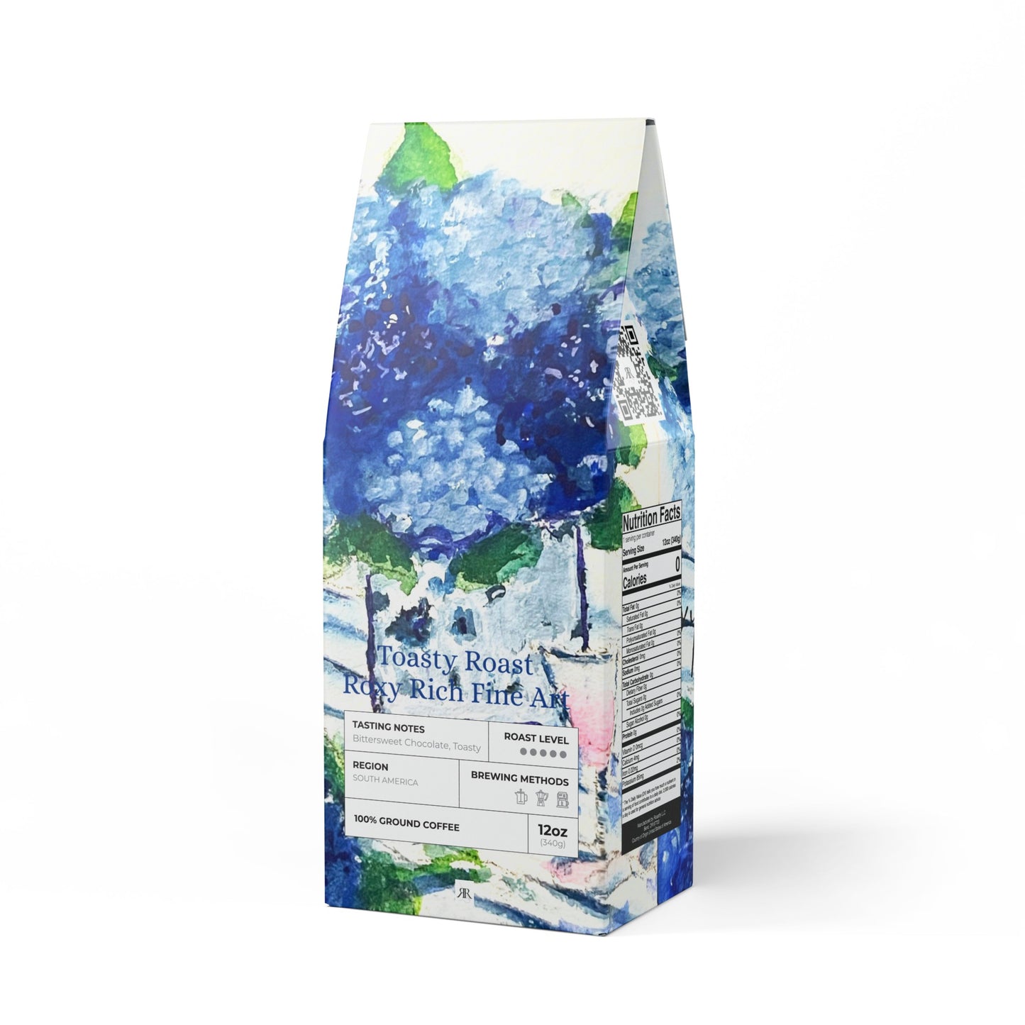 Blue Hydrangeas- Toasty Roast Coffee 12.0z Bag