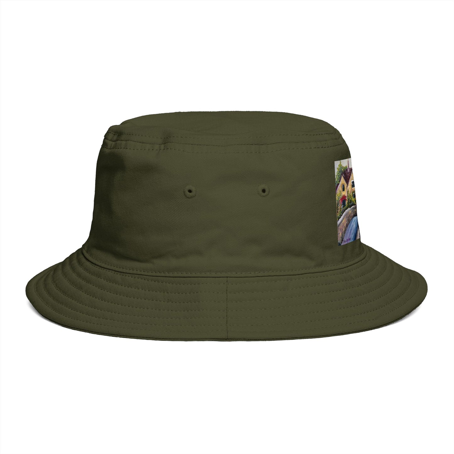 Roxy Rich Fine Art-Castle Combe Cotswolds - Stylish Durable Bucket Hat
