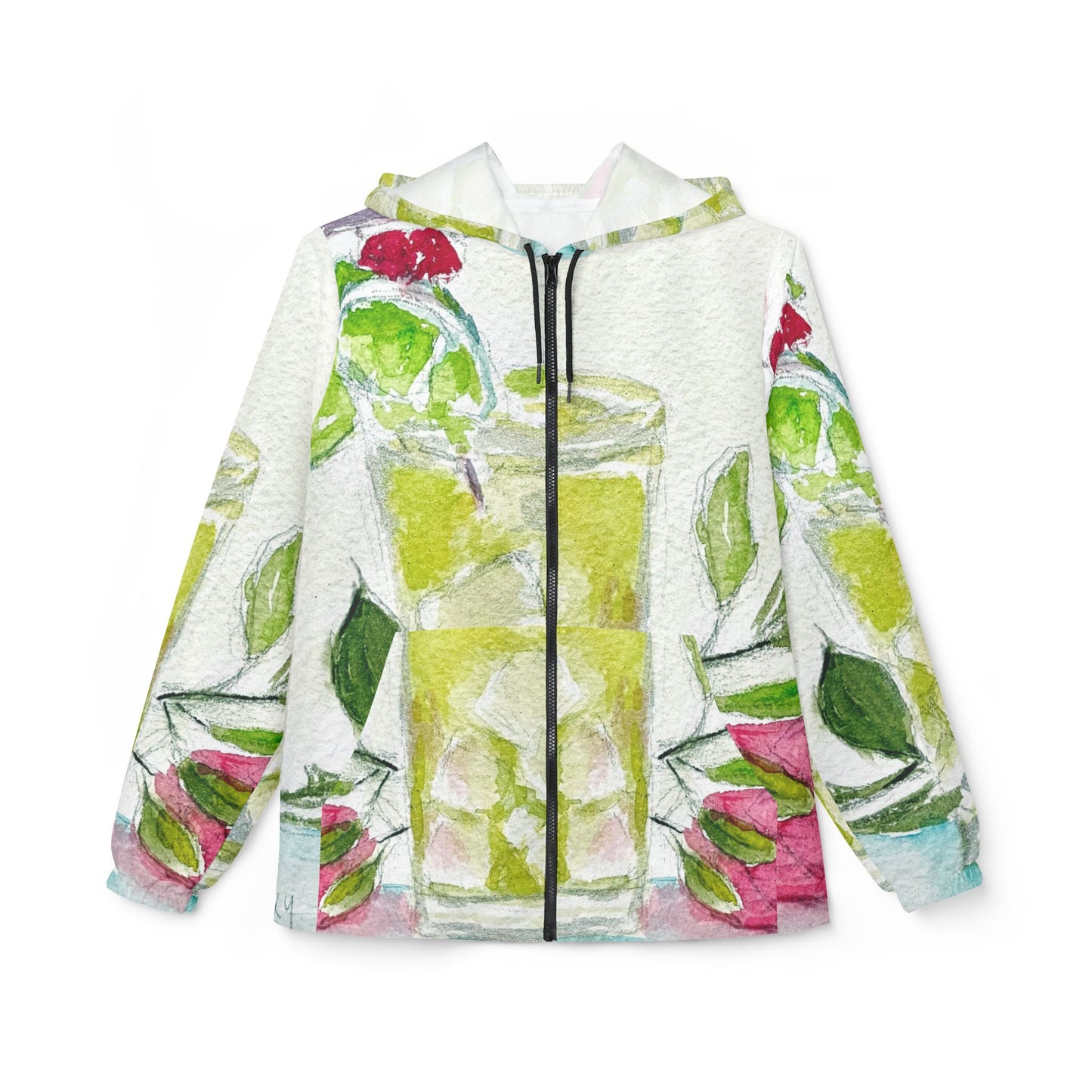 Lightweight Windbreaker Jacket — Margarita and Roses