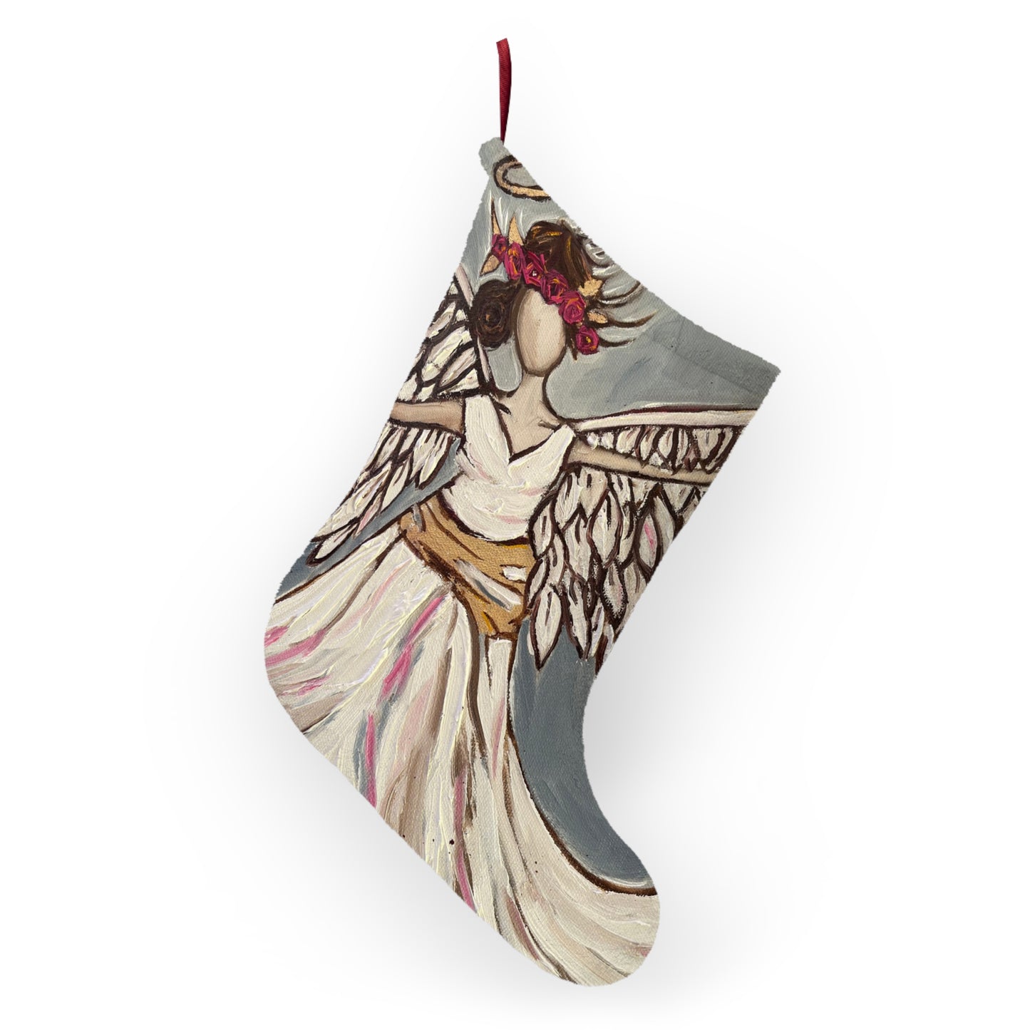 Angel Rising Christmas Stocking