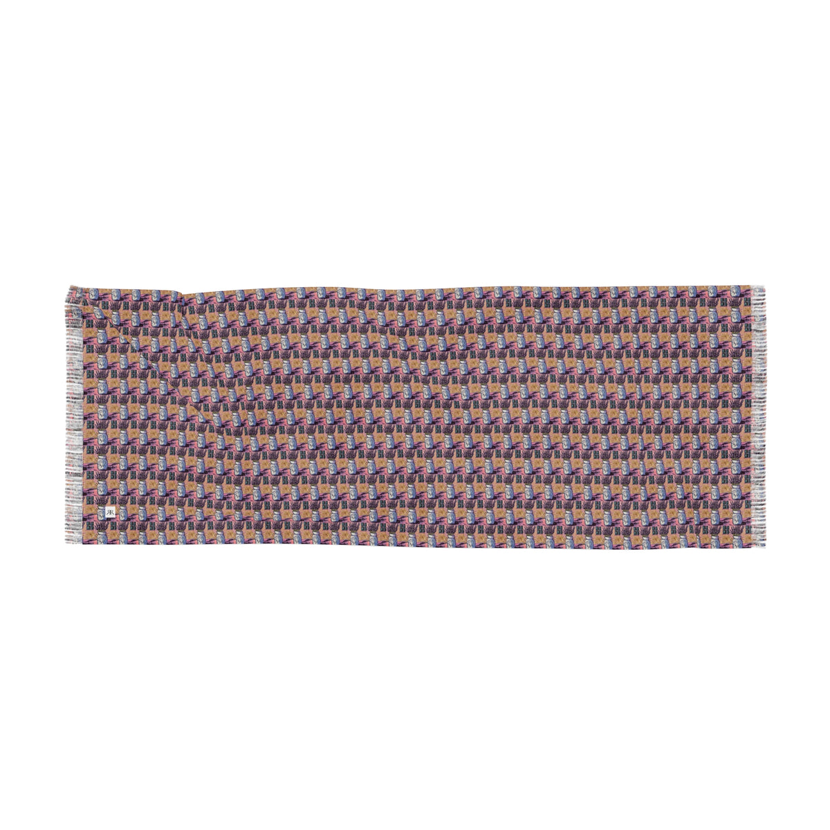 Colorful Scarf — Artistic Lightweight Neck Wrap- Love of Lavender