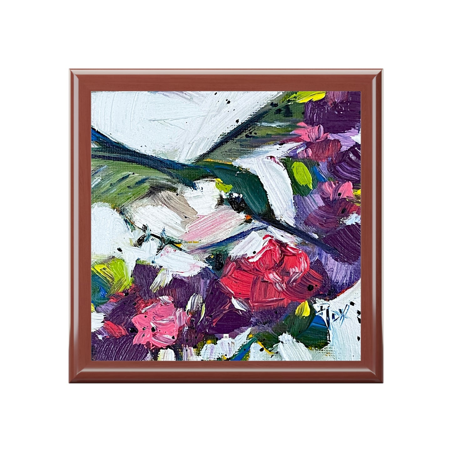 Jewelry Box-Floating on Flowers Hummingbird