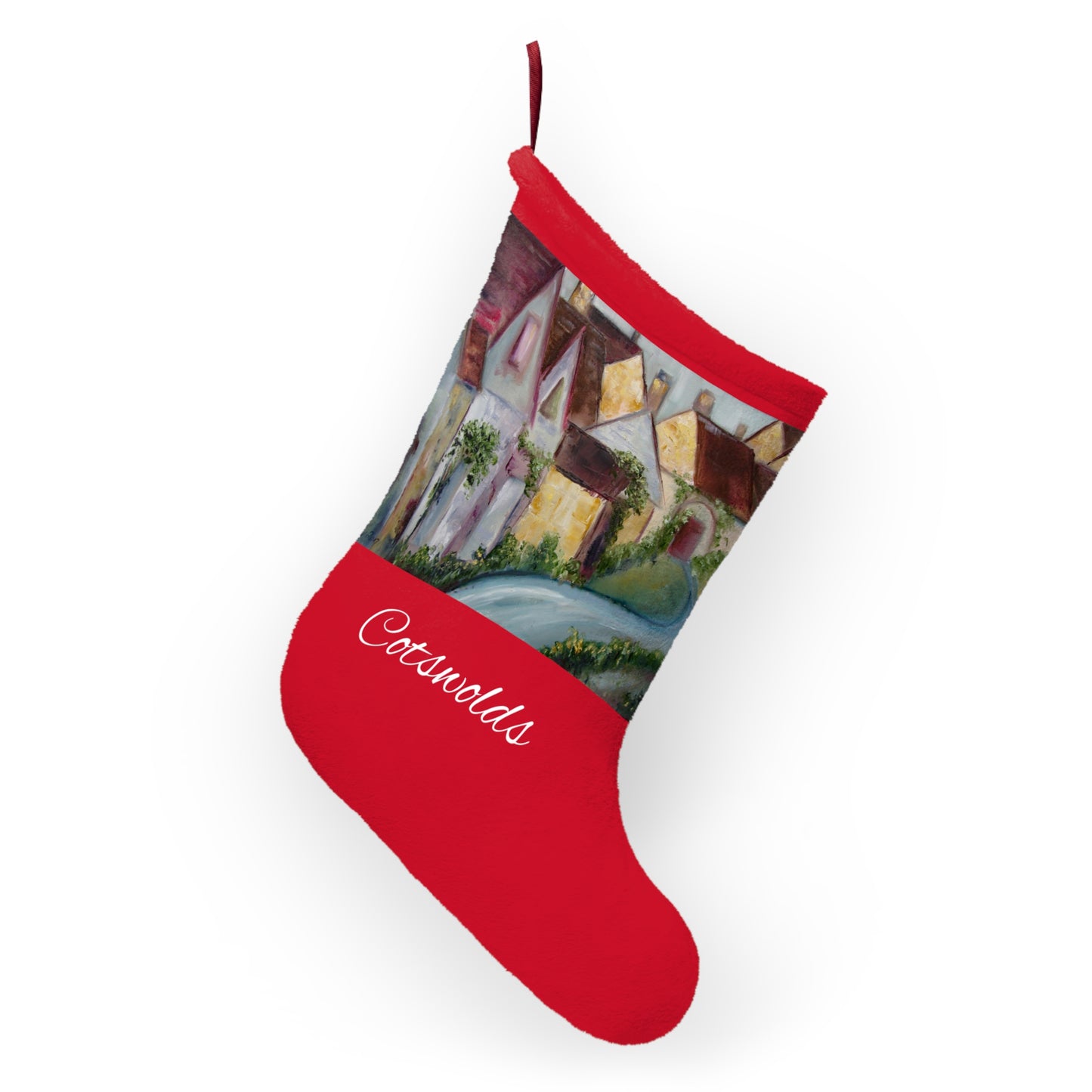 Arlington Row Bibury Christmas Stocking