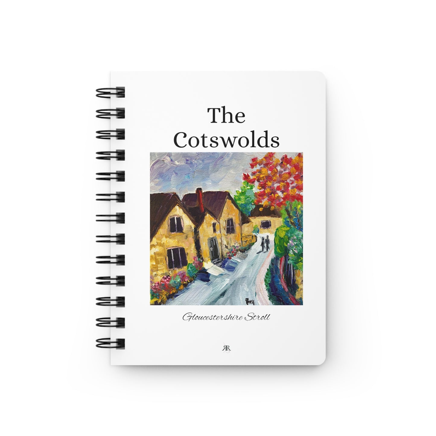 The Cotswolds #2-Colorful Paintings- Spiral Bound Journal