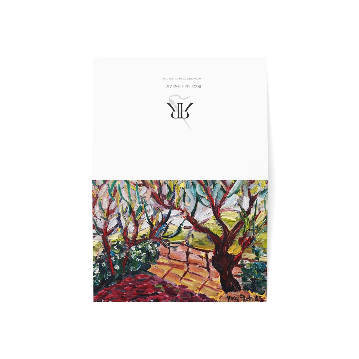 Breezy Trees Greeting Cards