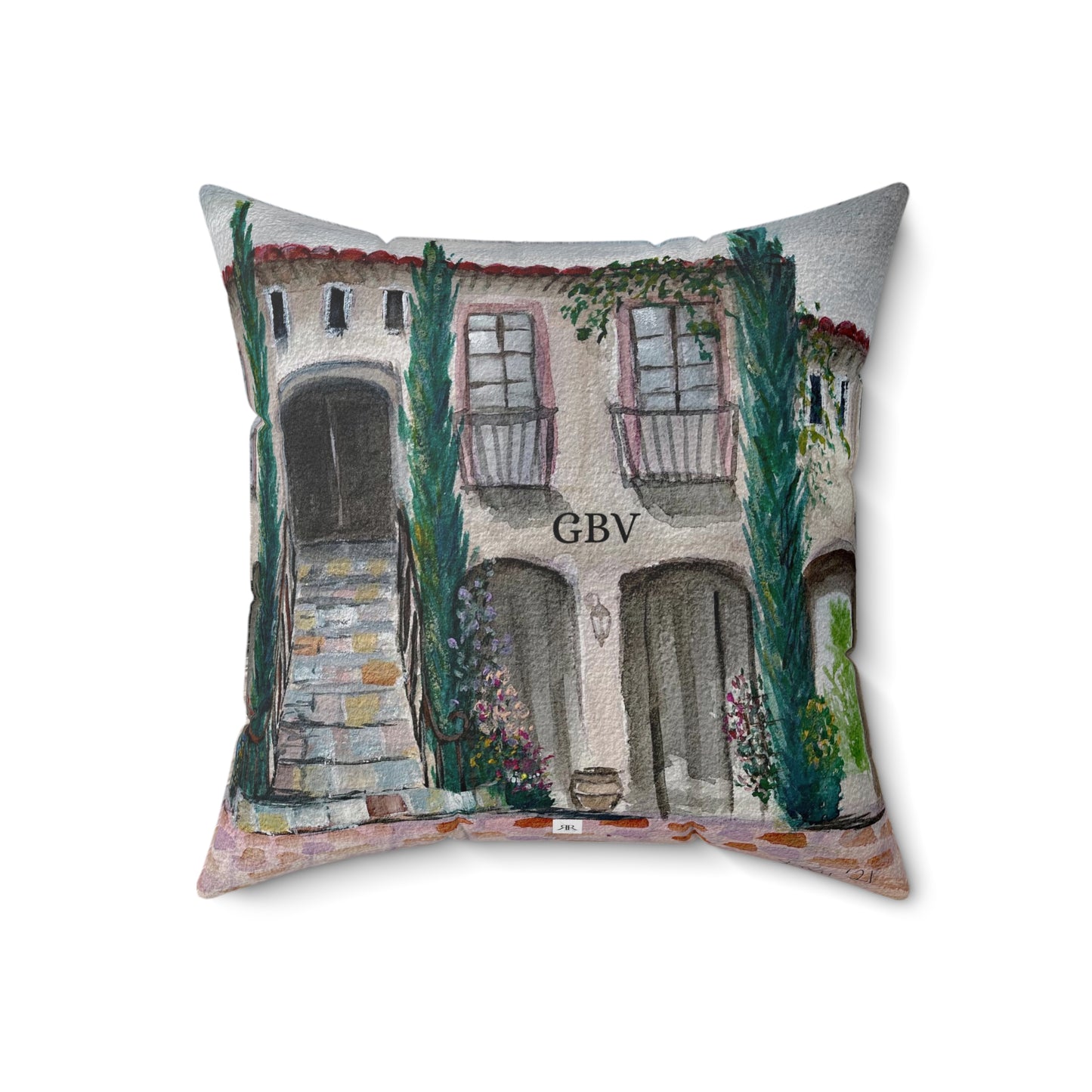 The Villa -GBV Indoor Spun Polyester Square Pillow