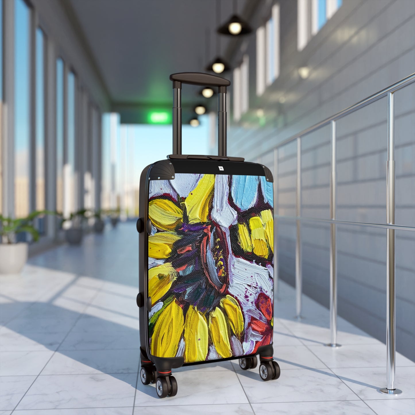 Sun Bee Sunflower and Bee Carry on Suitcase (Choose from 3 sizes)