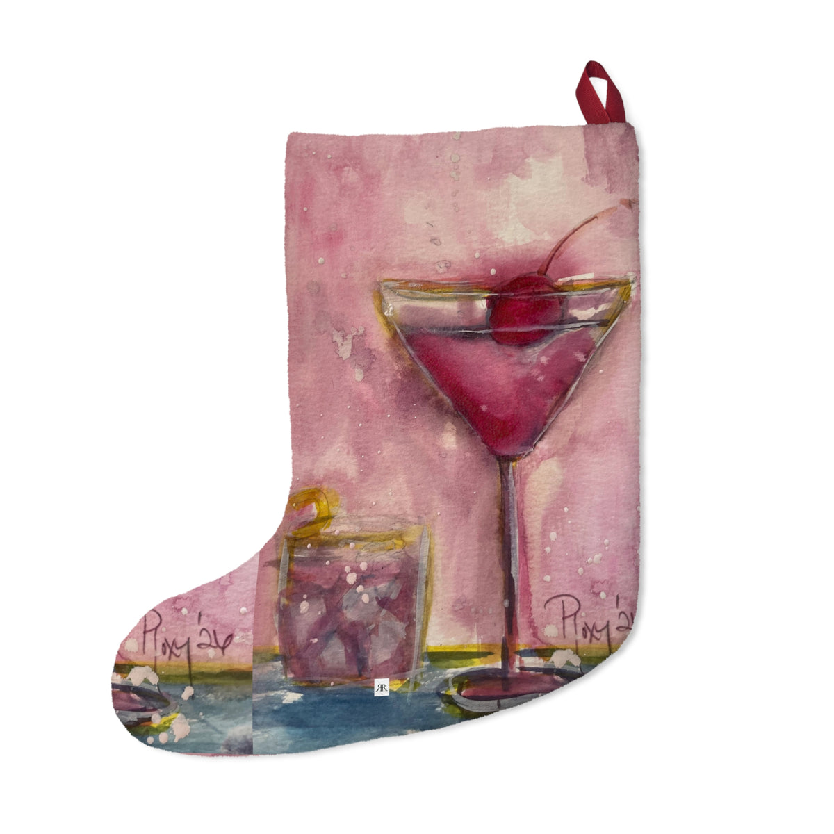 Christmas Stocking-Pink Martini-Cherry