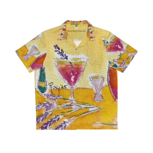 Men's Hawaiian Shirt- Prosecco & Lavender Cocktails