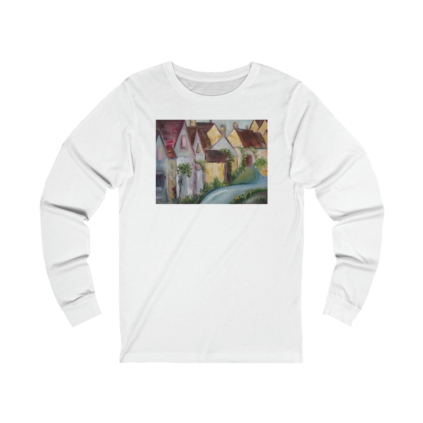 Arlington Row (Bibury) Cotswolds Camiseta de manga larga unisex Jersey