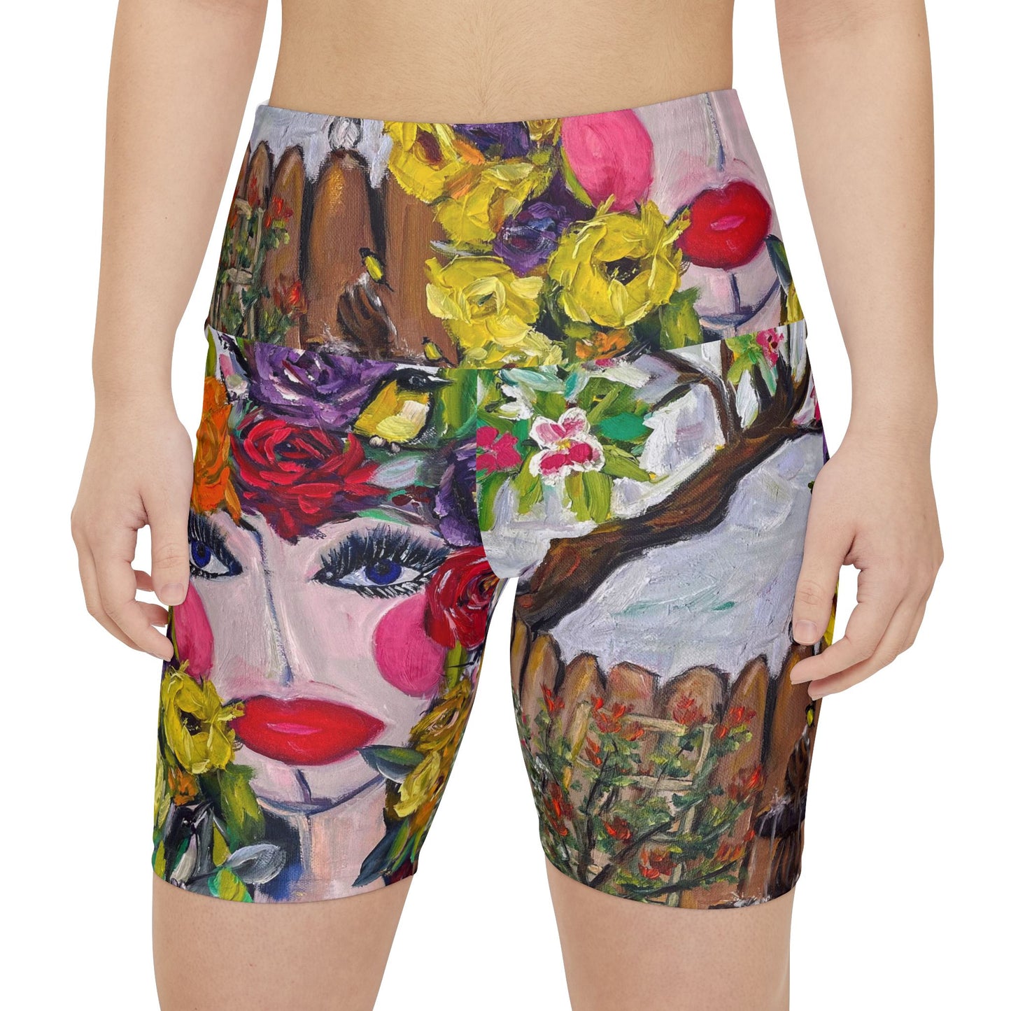 Women's Workout Shorts - Garden Goddess