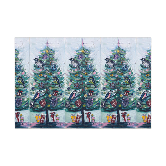 Festive Feathers Gift Wrapping Paper