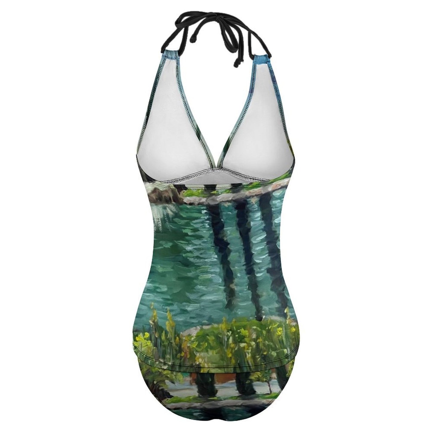 The Pond at Gershon Bachus Vintners Slim Fit Tankini Split Swimsuit