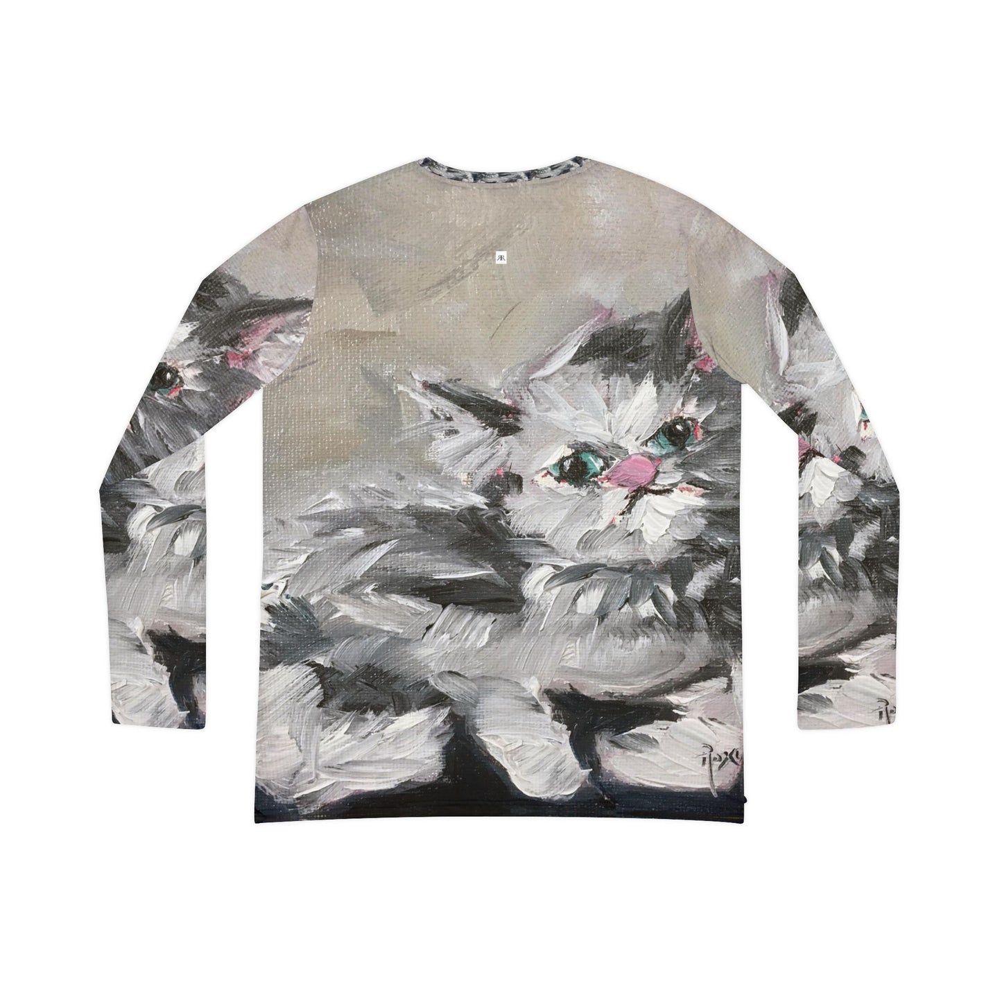 Long Sleeve Shirt- Babe Persian Cat- V-neck Women's