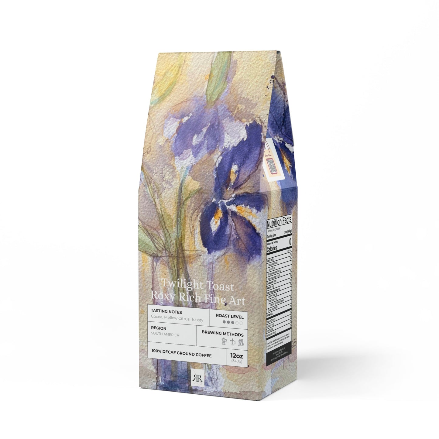 Purple Irises-Decaf after Dark-Twilight Toast- Decaf Coffee Blend