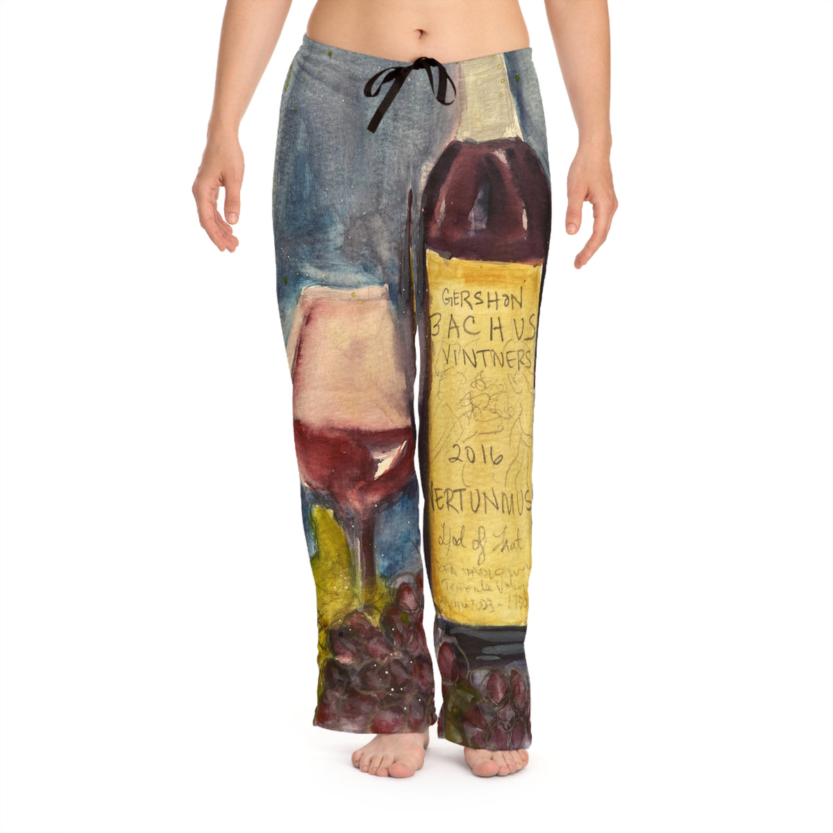 Pajama Pants - GBV Vertunmus Wine- Women's Pajama/Lounge Pants