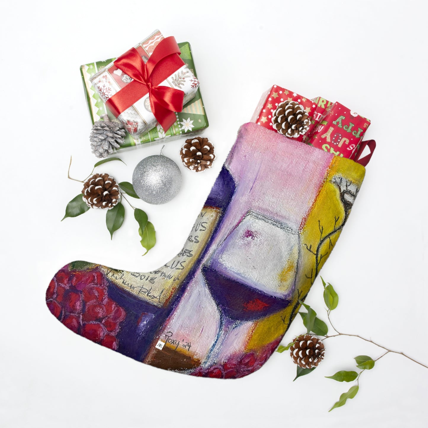 Christmas Stockings - Aeolus GBV Wine and Clique Glass