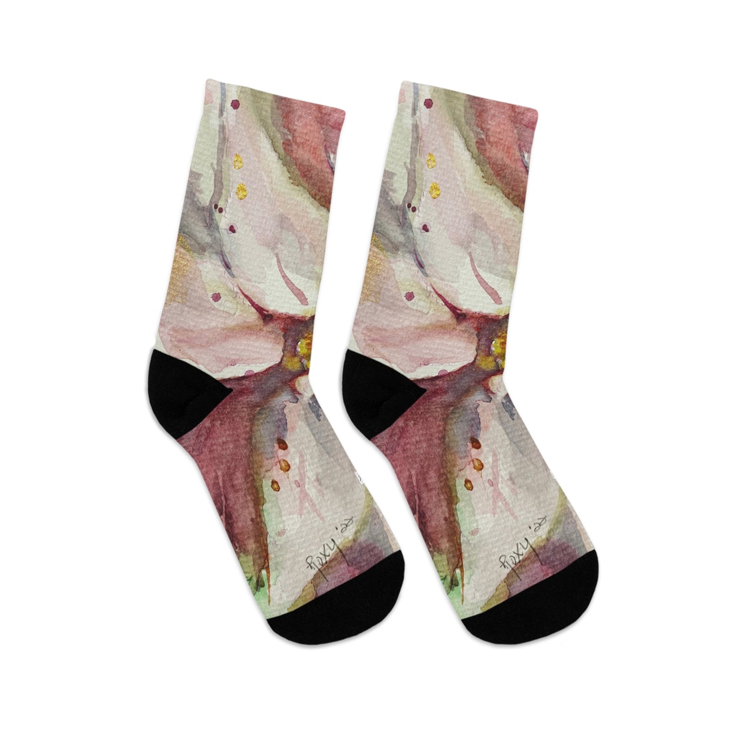 White Poinsettias Socks