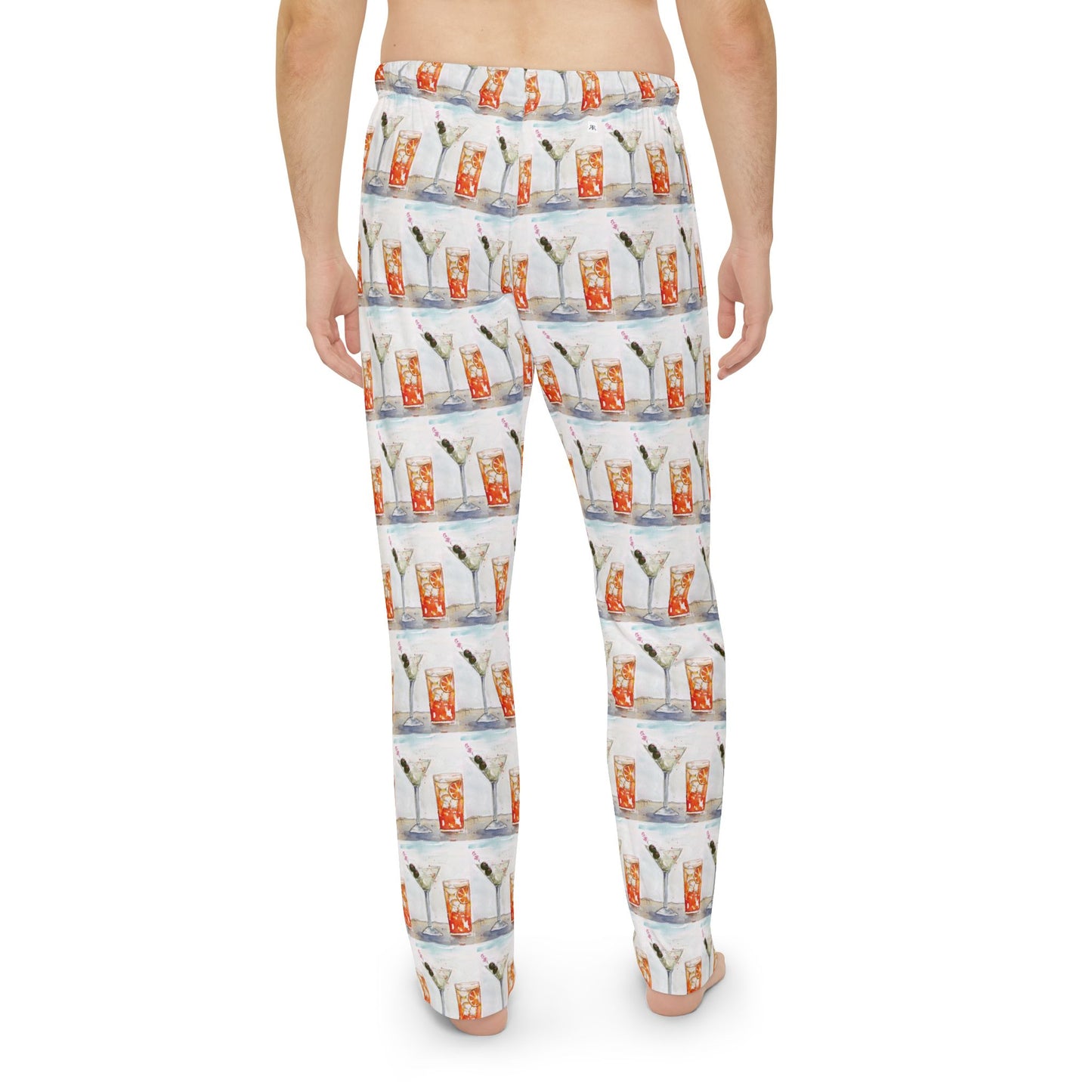 Men's Pajama Pants — Beach Cocktails Martini- Lounge Pants