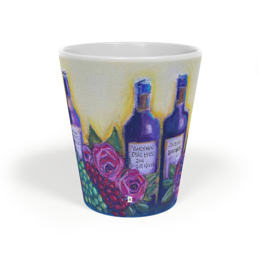 GBV Wine and Roses Latte Mug, 12oz