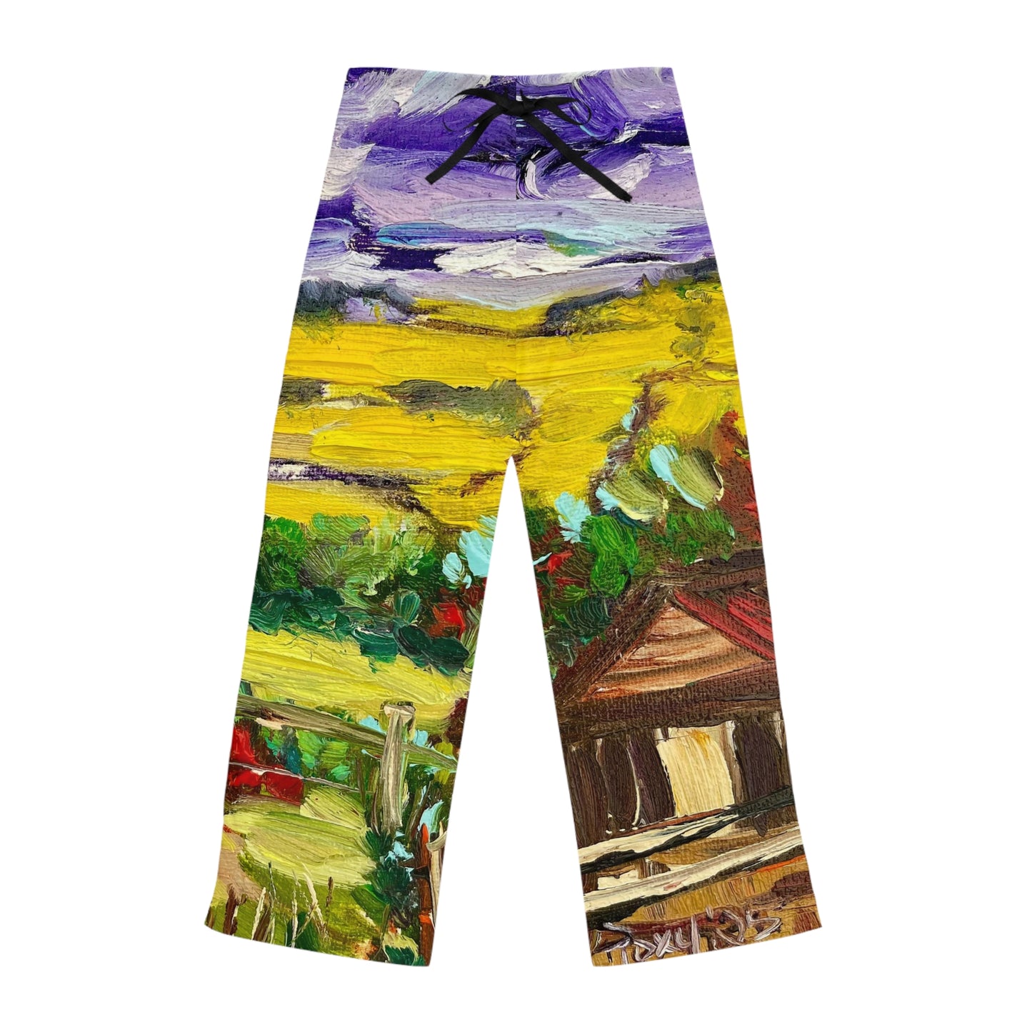 Women's Pajama Pants-Solitude in Churchill Cotswolds