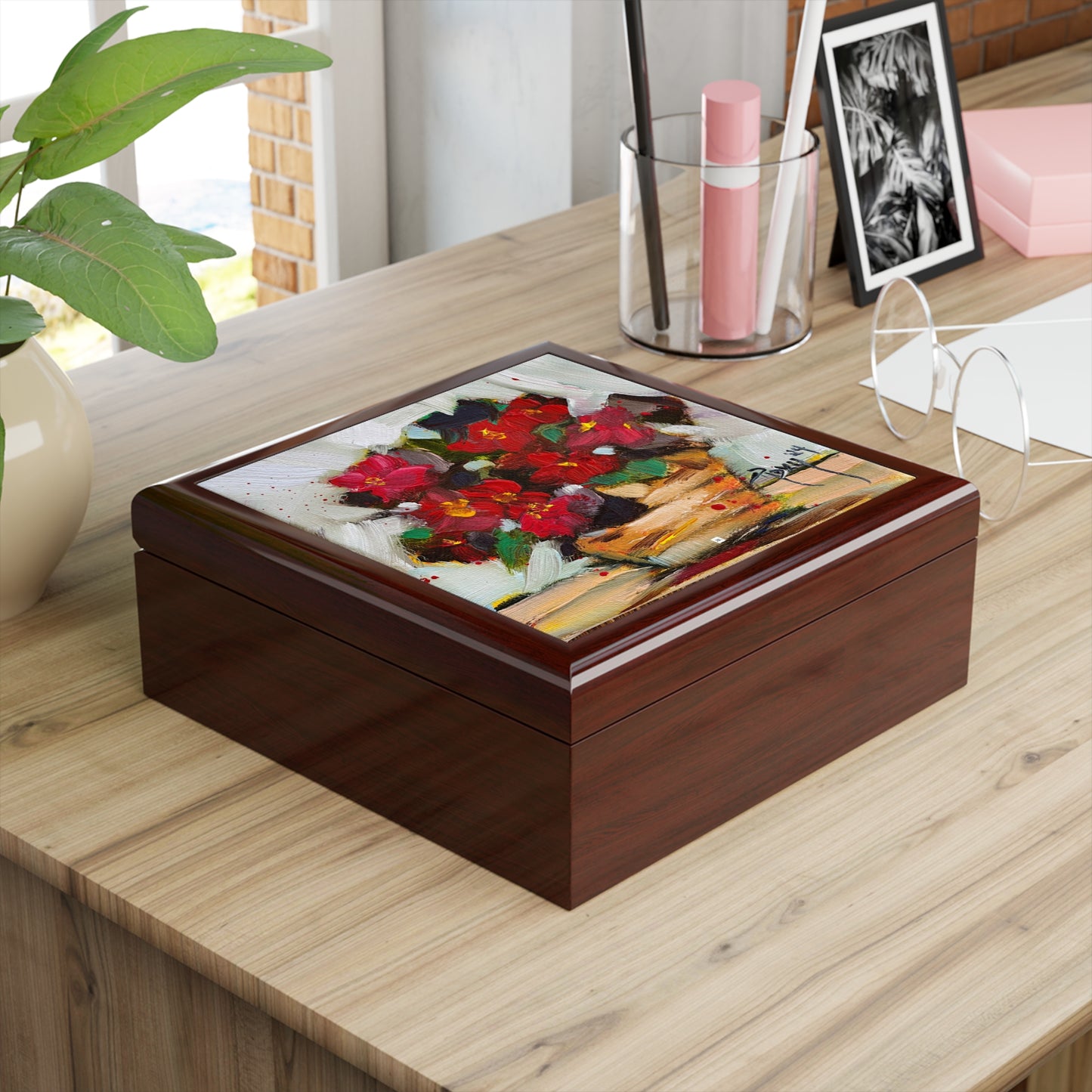 Jewelry Box-Strolling-Wax Begonias