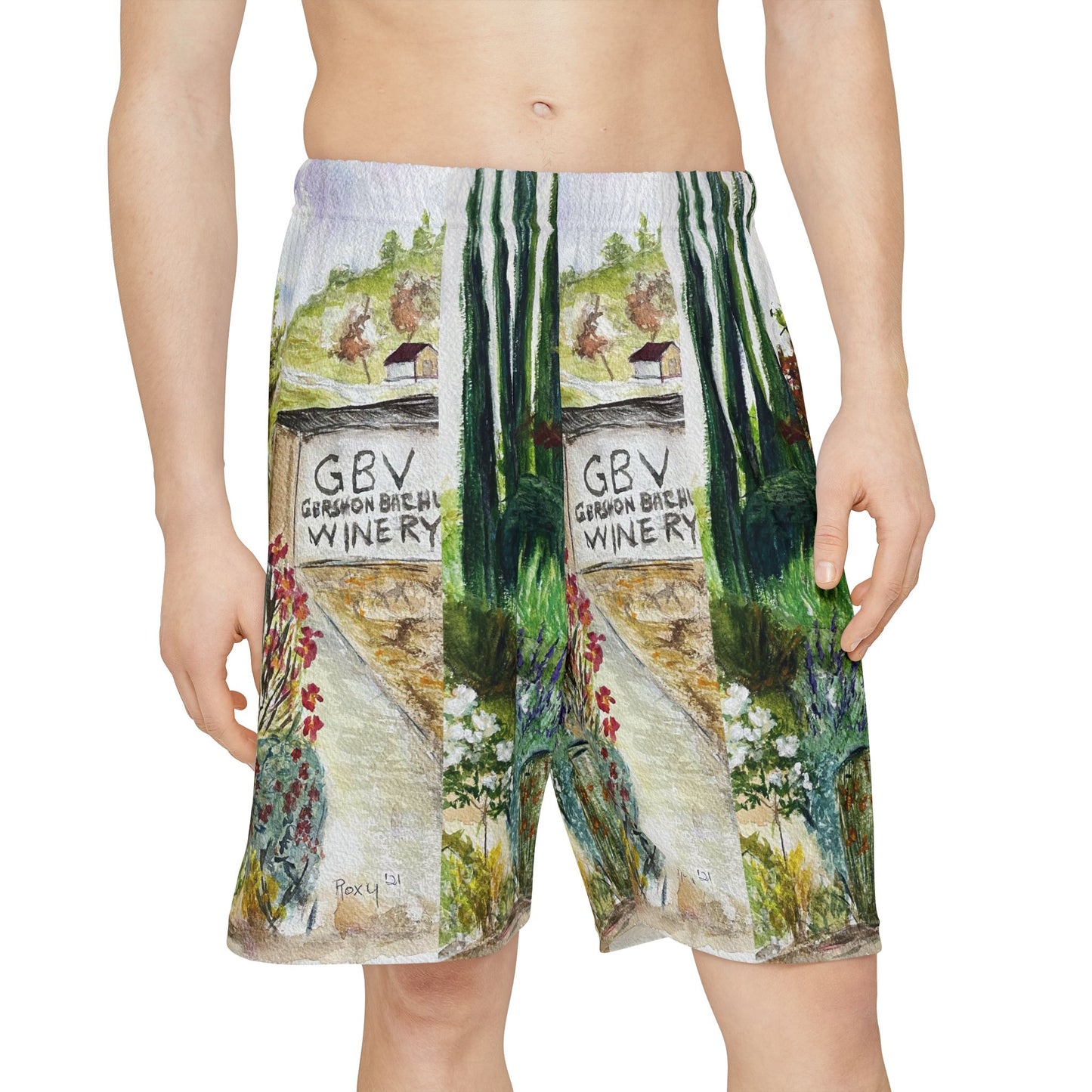 Men’s Sports Shorts - Hill to the Barrel Room-GBV