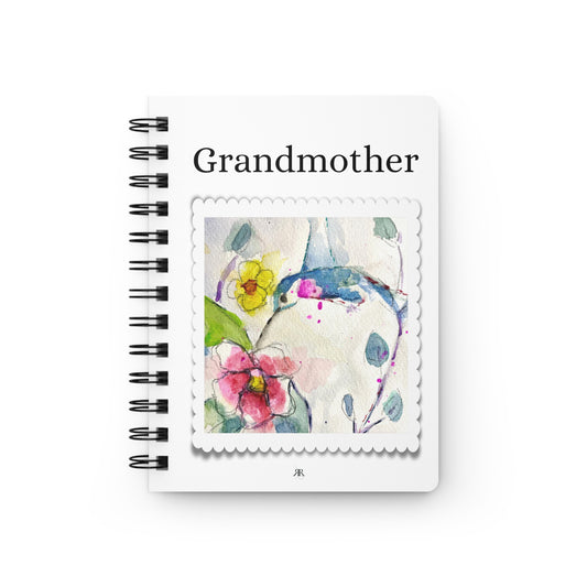 Grandmother-Watercolor Hummingbirds- Spiral Bound Journal