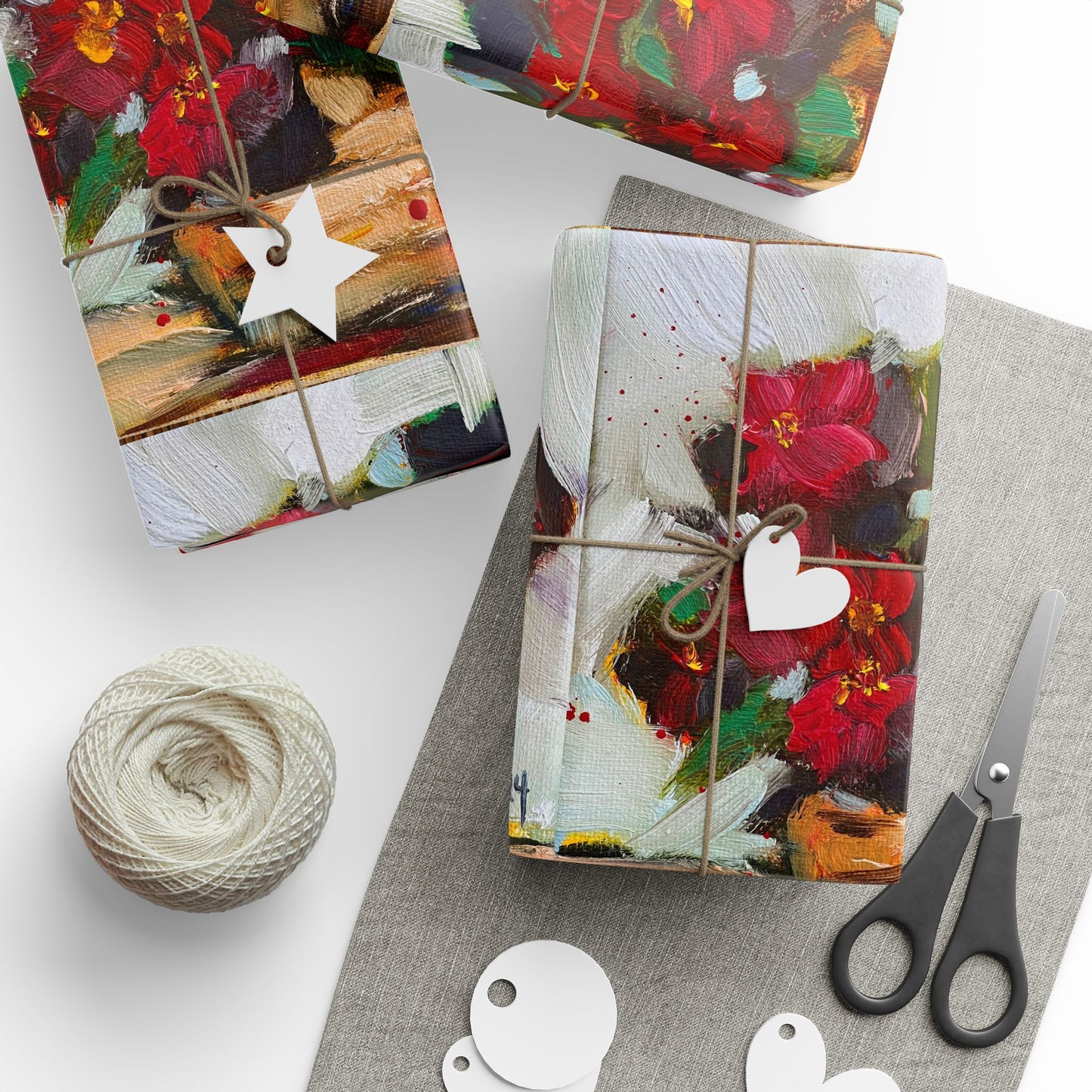 Wax Begonias (3 Sizes) Wrapping Papers