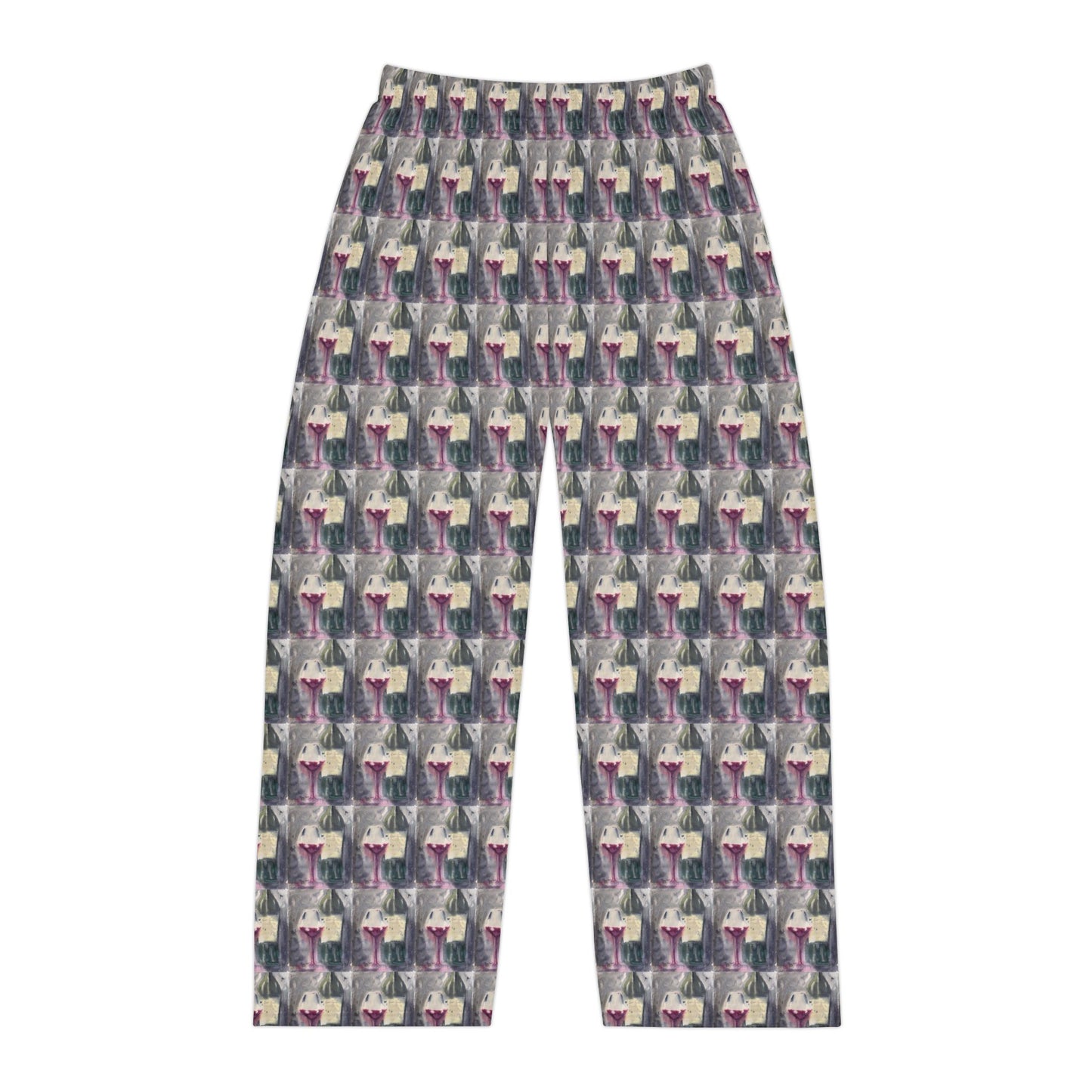 Men's Pajama Pants — GBV Wine and Clique Glass Allover Print Lounge Pants