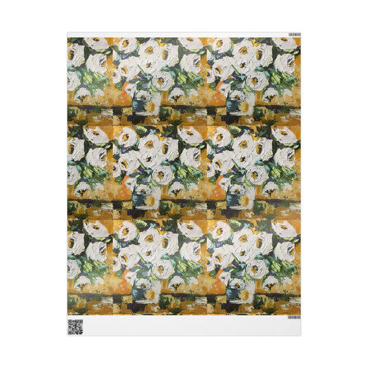 Shabby Roses Gold (3 Sizes) Wrapping Papers