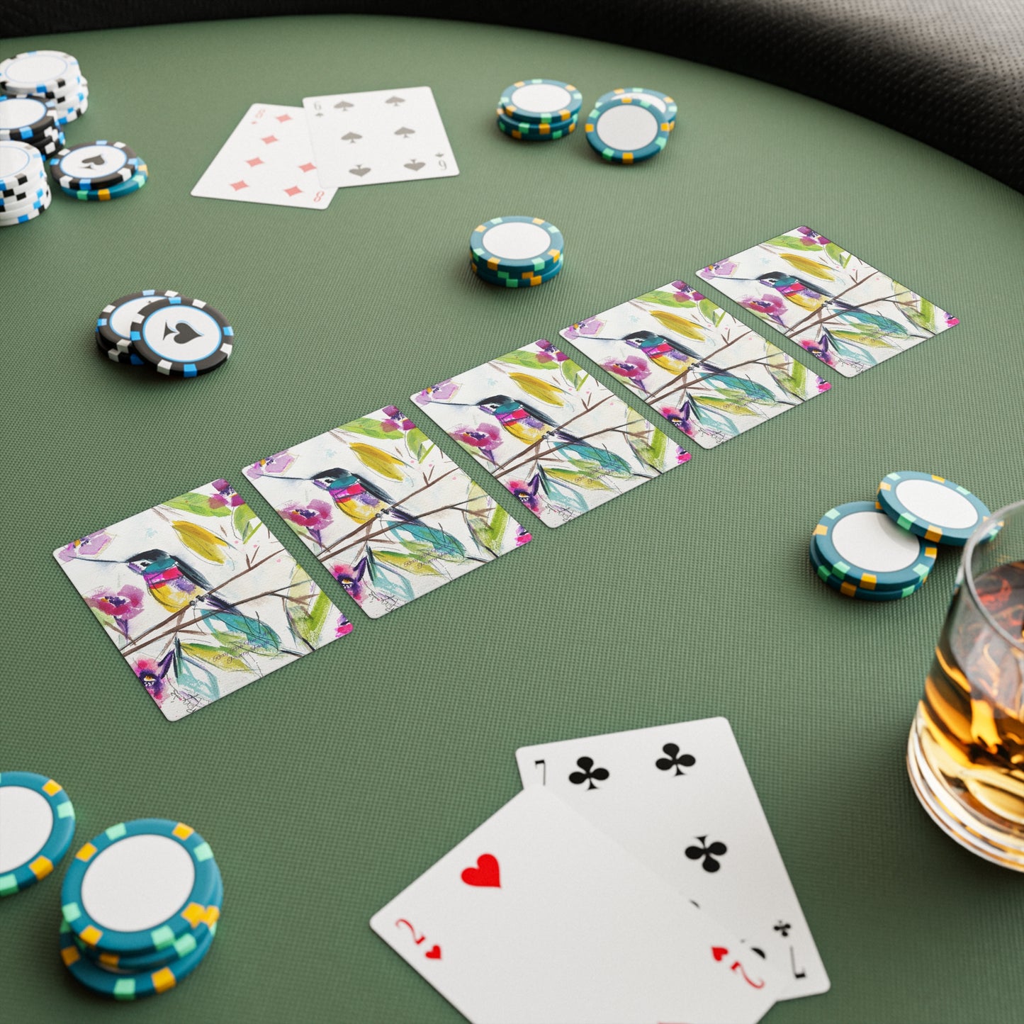 Cartes de poker/cartes à jouer Pretty Perch Hummingbird