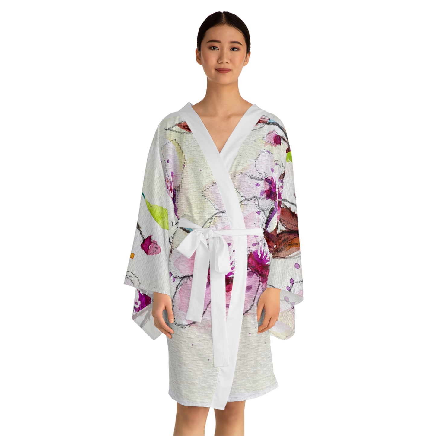 Kimono Robe - Elegant Cherry Blossoms
