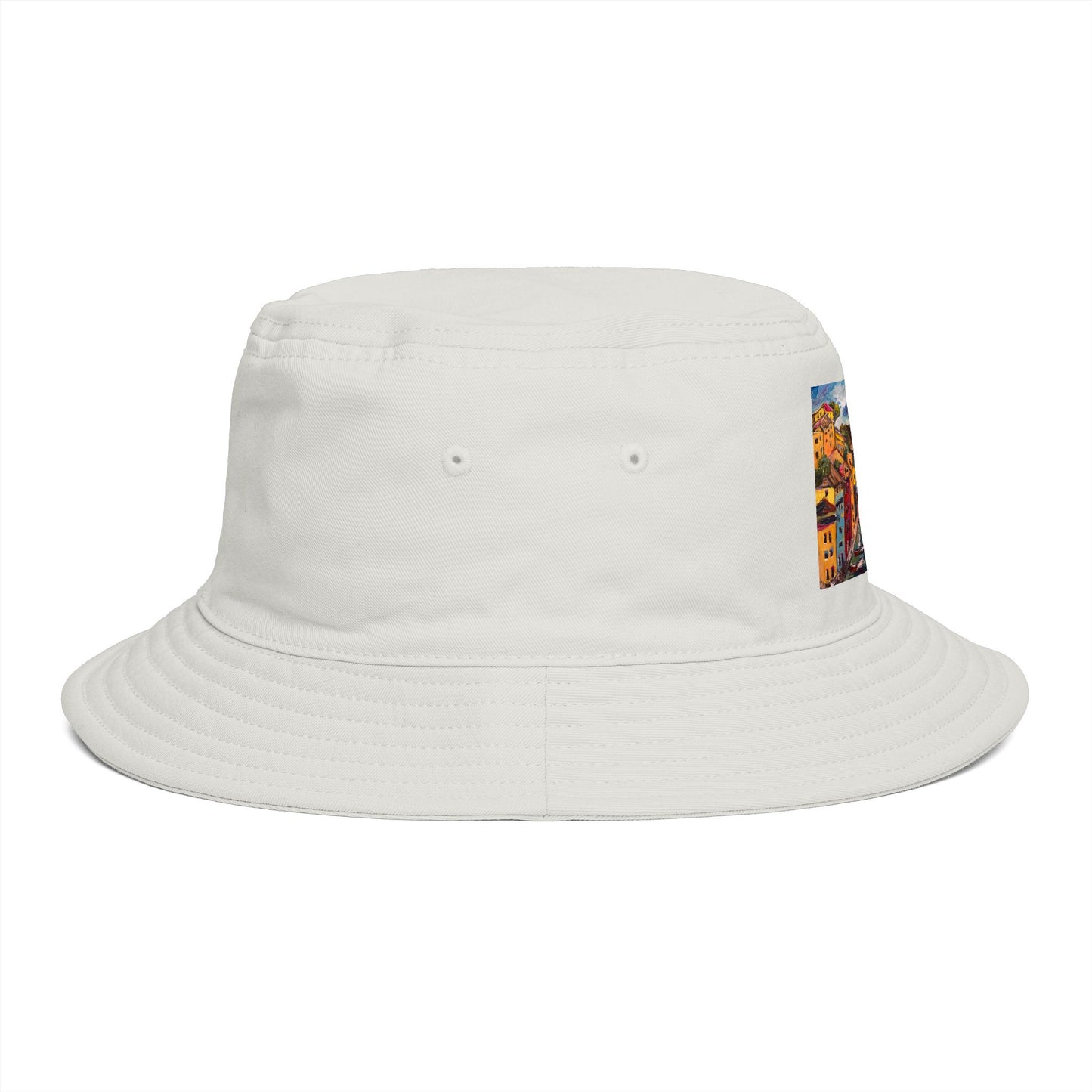 Roxy Rich Fine Art  Portofino Harbor - Bucket Hat — Stylish Durable Travel Hat