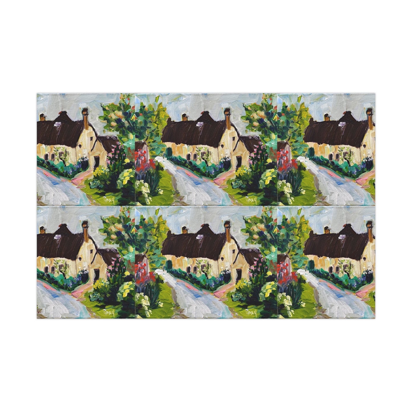 Charming Thatched Cottages Cotswolds Gift Wrapping Paper -Ships from America