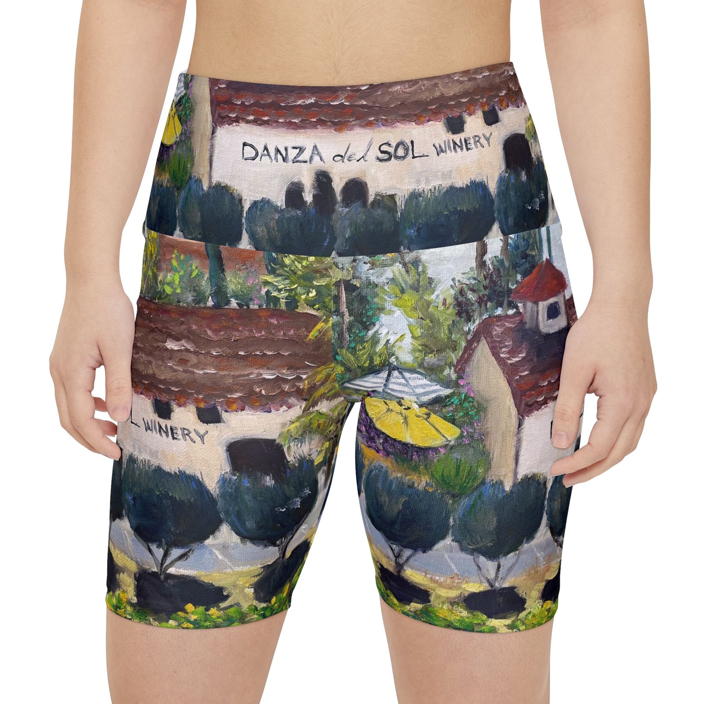 Women's Workout Shorts - Danza del Sol-Temecula