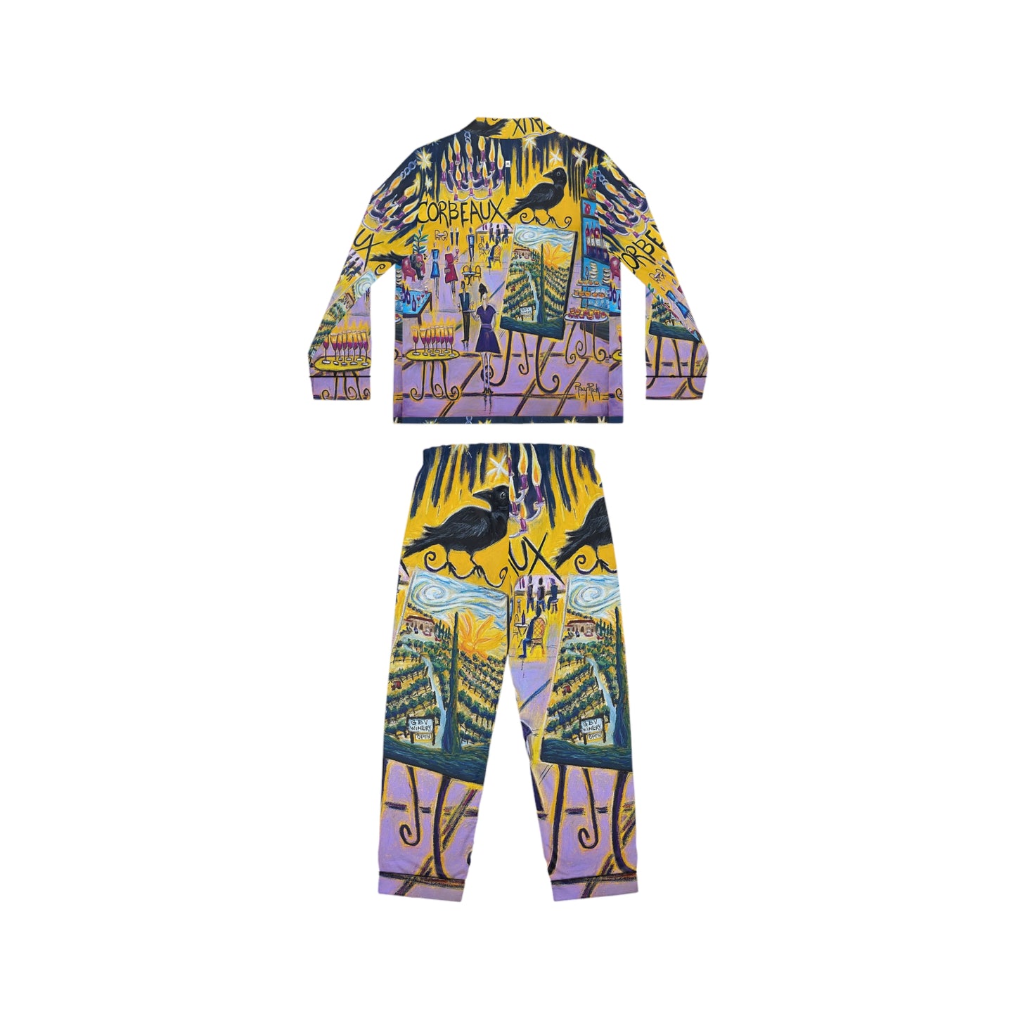 Satin Pajamas - Corbeaux Wine & Art