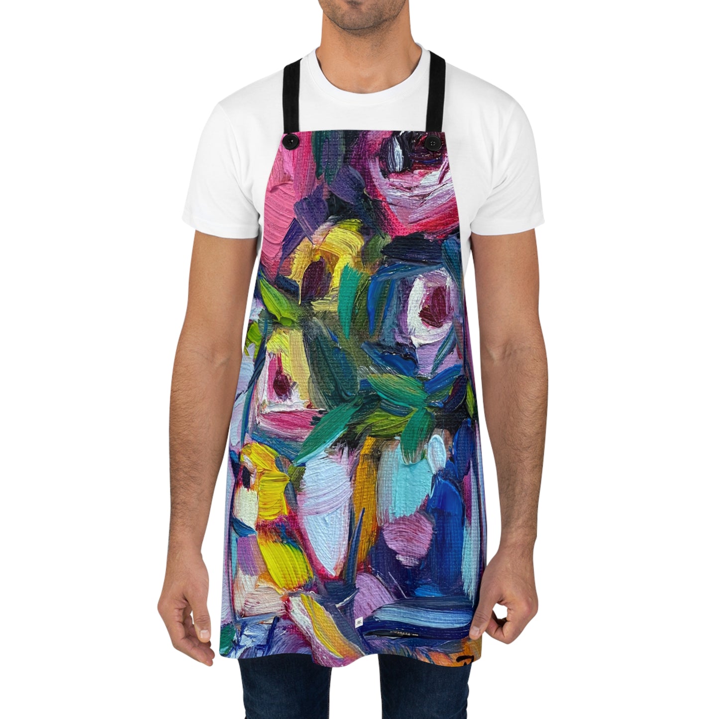 Abstract Roses & Warbler Apron