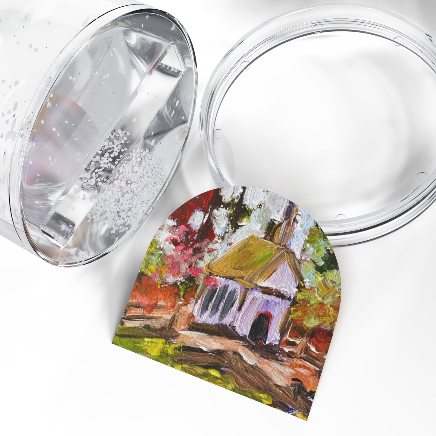 Snow Globe - Little Church in the Woods-Rural Church