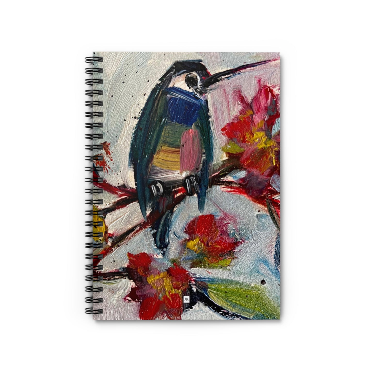 Hummingbird in Late Blooms Spiral Notebook