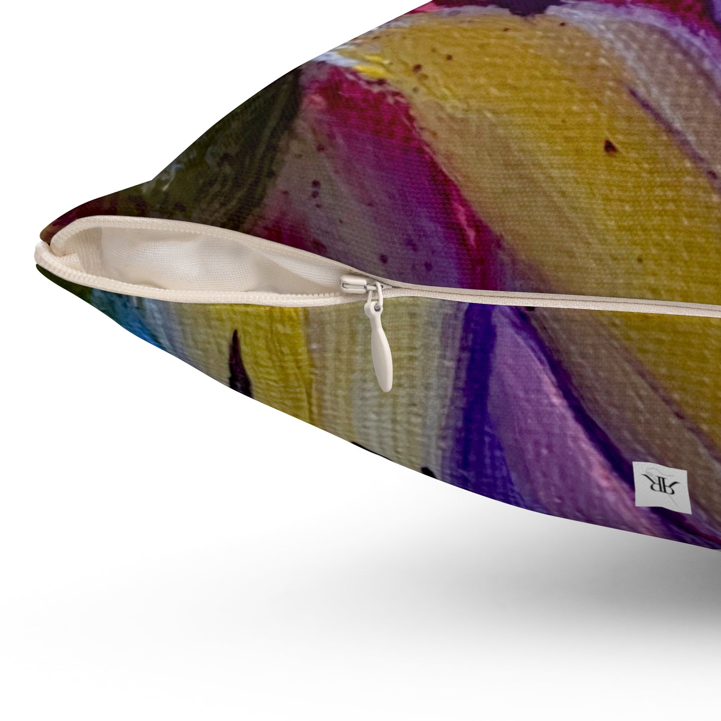 Indoor Spun Polyester Square Pillow-Summer Hummer
