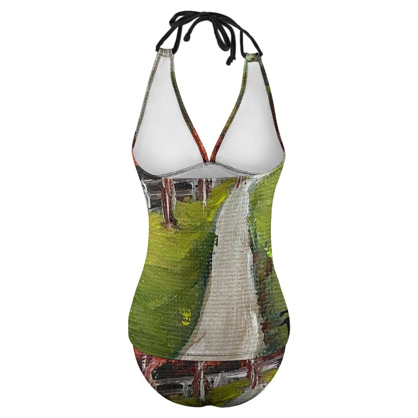 Maples Slim Fit Tankini Split Swimsuit