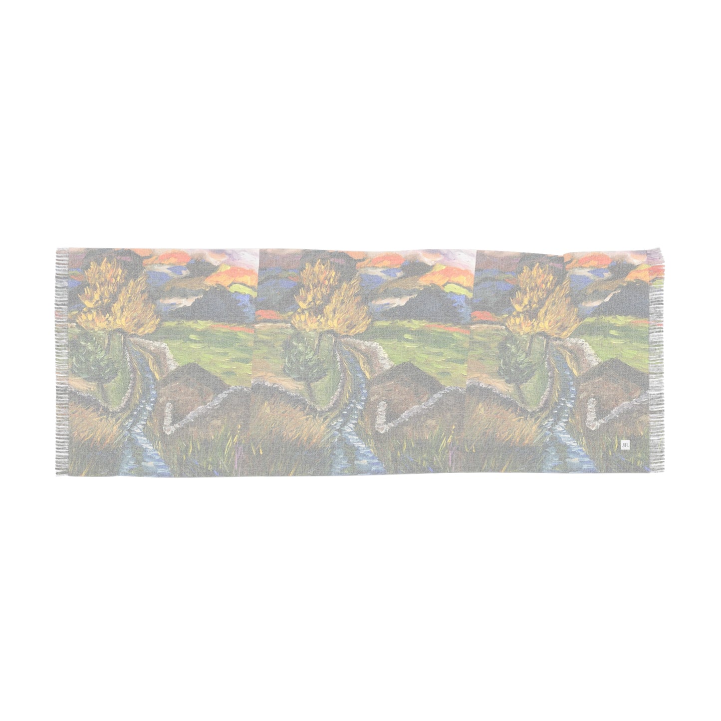 Colorful Scarf — Artistic Lightweight Neck Wrap-  Yorkshire Dales