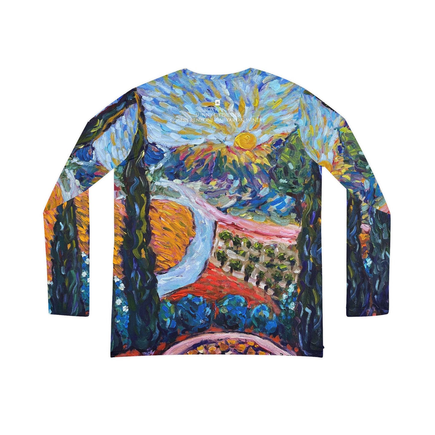 Long Sleeve Shirt- Sunny Cypresses at Robert Renzoni Winery Temecula - V-neck Women's