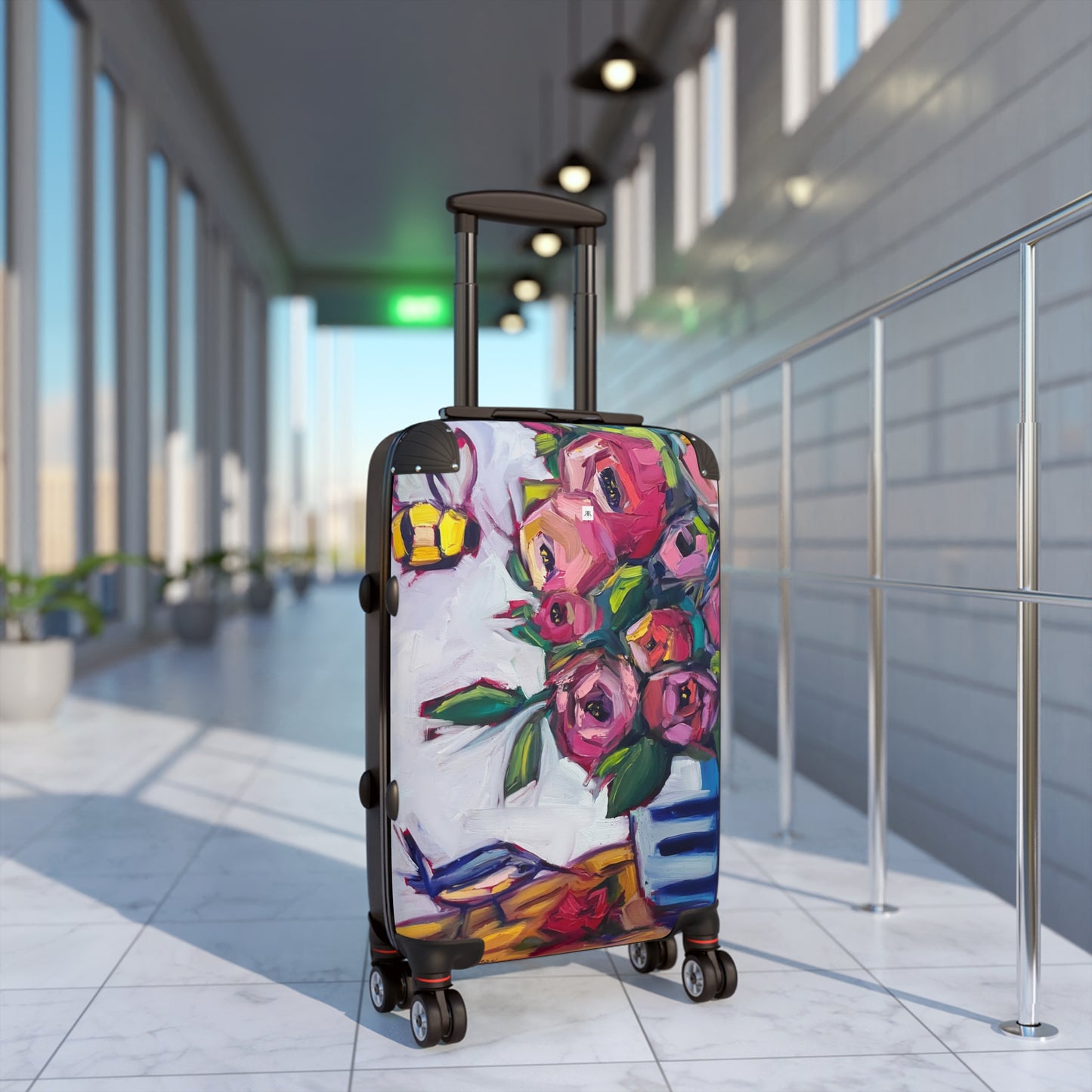 Bee Blooms Carry on Suitcase (Choose from 3 sizes)