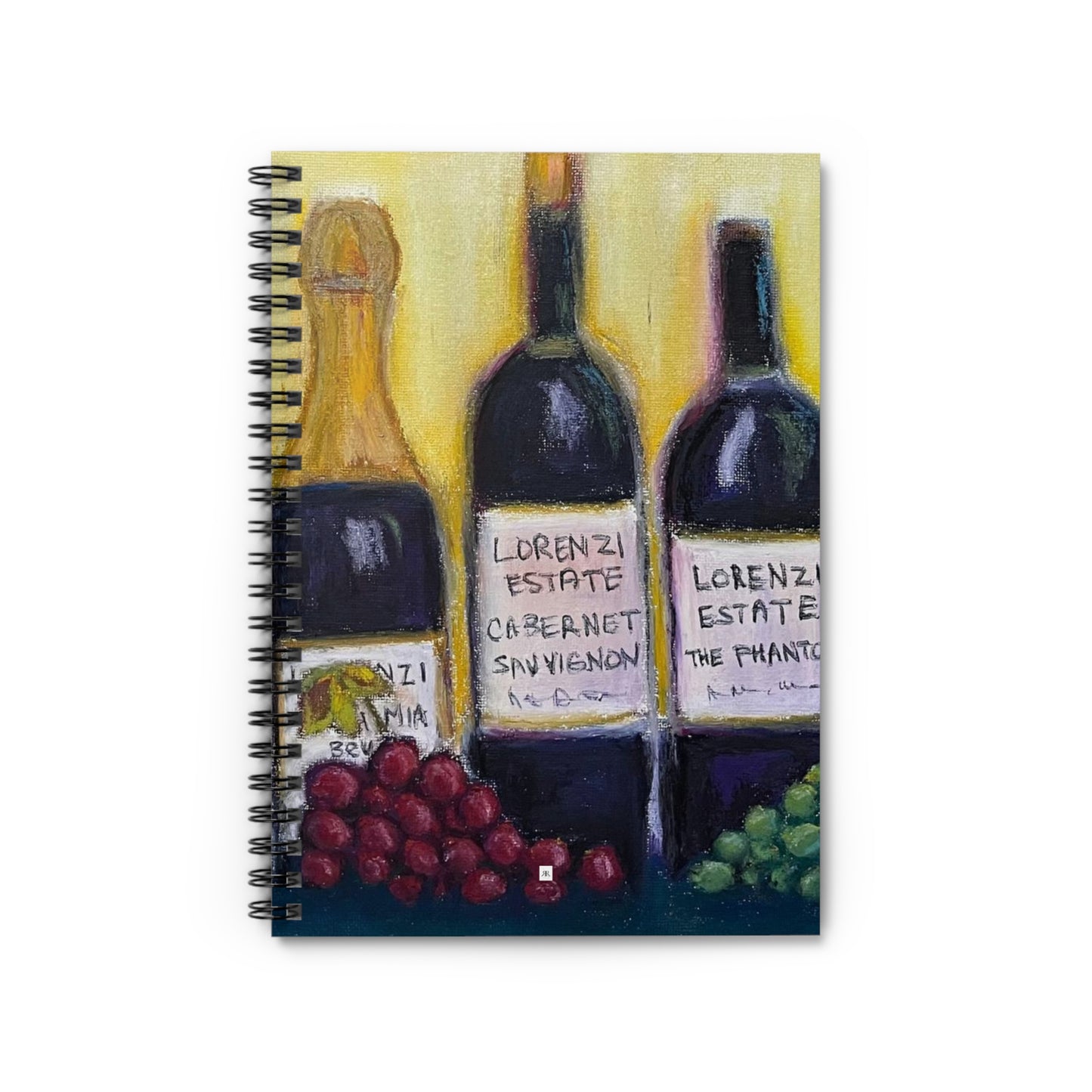 Lorenzi Wine & Grapes Spiral Notebook