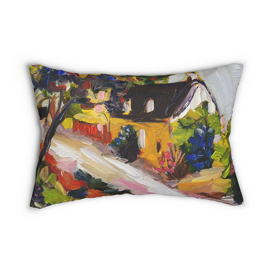 Snowshill Thatched Cottage Cotswolds Lumbar Pillow