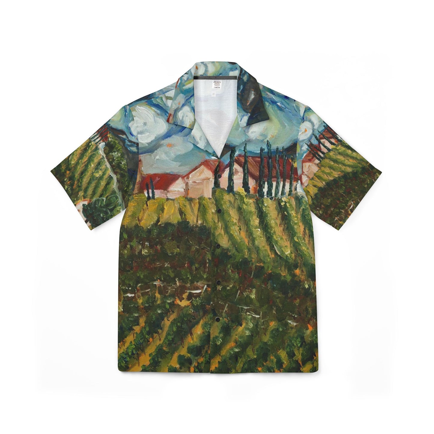 Men's European Fit Hawaiian Camp Shirt -Avensole Winery